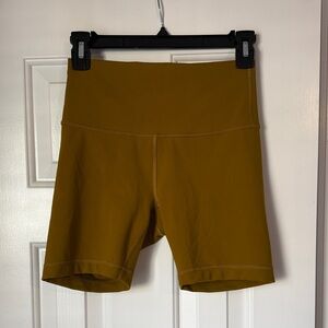 Lululemon Athletica Mustard Bike Shorts